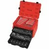 CRAFTSMAN Mechanics Tool Sets 268-Piece Standard (SAE) and Metric Combination Polished Chrome Mechanics Tool Set (1/4-in; 3/8-in)