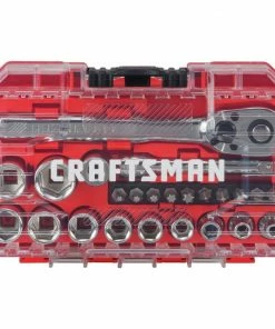 CRAFTSMAN Mechanics Tool Sets 24-Piece Metric Polished Chrome Mechanics Tool Set (1/4-in) -Craftsman Store 16650967