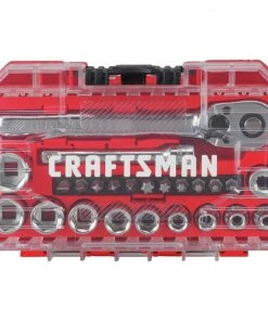 CRAFTSMAN Mechanics Tool Sets 24-Piece Standard (SAE) Polished Chrome Mechanics Tool Set (1/4-in) -Craftsman Store 16651001