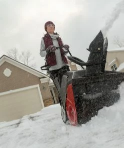 CRAFTSMAN Gas Snow Blowers SB230 21-in 123-cu cm Single-stage with Auger Assistance Gas Snow Blower with Push-button Electric Start -Craftsman Store 16726636