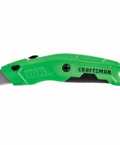 CRAFTSMAN Utility Knives HI-VIS Quick Change 3-Blade Retractable Utility Knife with On Tool Blade Storage