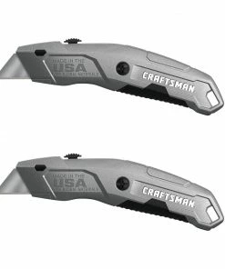 CRAFTSMAN Utility Knives Quick Change 6-Blade Retractable Utility Knife with On Tool Blade Storage