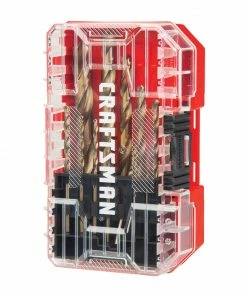 CRAFTSMAN Twist Drill Bits 14-Piece Assorted x Set Gold Ferrous Coated Hss Twist Drill Bit Set -Craftsman Store 17585187