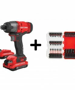 CRAFTSMAN Impact Drivers V20 20-volt Max Variable Speed Cordless Impact Driver (2-Batteries Included)