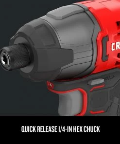 CRAFTSMAN Impact Drivers V20 20-volt Max Variable Speed Cordless Impact Driver (2-Batteries Included) -Craftsman Store 18115115