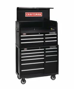 CRAFTSMAN Top Tool Chests 2000 Series 40.5-in W x 24.5-in H 6-Drawer Steel Tool Chest (Black) -Craftsman Store 18236717