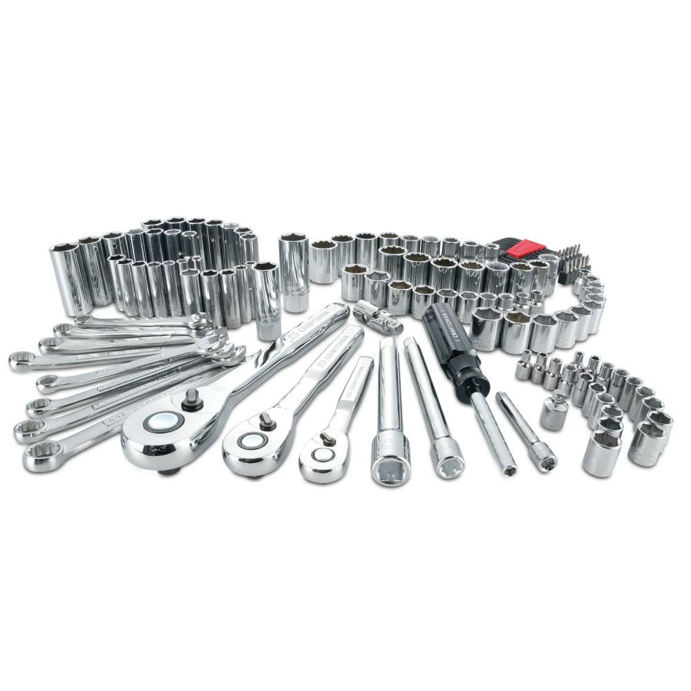 CRAFTSMAN Mechanics Tool Sets 135-Piece Standard (SAE) and Metric Combination Polished Chrome Mechanics Tool Set (1/4-in; 3/8-in) 2 CRAFTSMAN Mechanics Tool Sets 135-Piece Standard (SAE) and Metric Combination Polished Chrome Mechanics Tool Set (1/4-in; 3/8-in) - Image 2