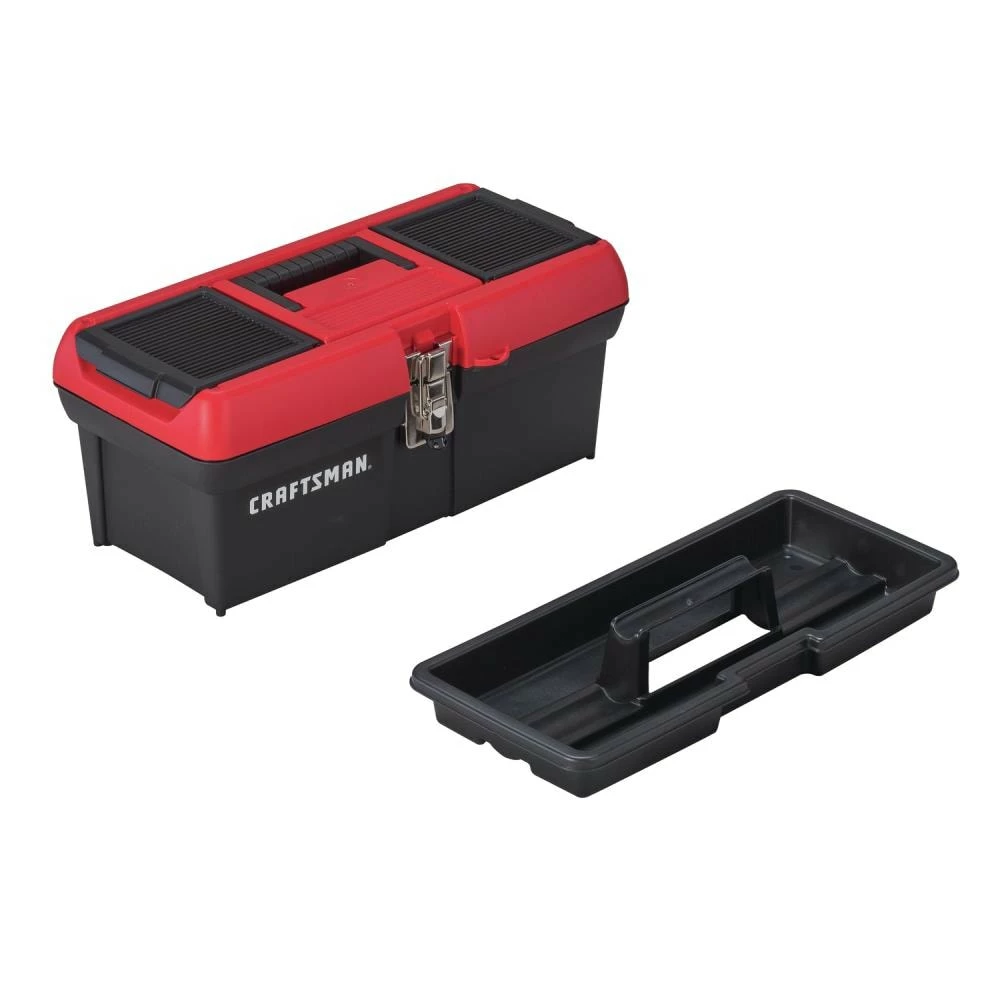 CRAFTSMAN Portable Tool Boxes Diy 16-in Red Plastic Lockable Tool Box 5 CRAFTSMAN Portable Tool Boxes Diy 16-in Red Plastic Lockable Tool Box - Image 5