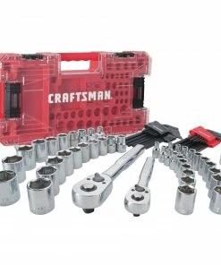 CRAFTSMAN Mechanics Tool Sets Versastack 71-Piece Standard (SAE) and Metric Combination Polished Chrome Mechanics Tool Set (1/4-in; 3/8-in;) -Craftsman Store 40777381