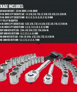 CRAFTSMAN Mechanics Tool Sets Versastack 71-Piece Standard (SAE) and Metric Combination Polished Chrome Mechanics Tool Set (1/4-in; 3/8-in;) -Craftsman Store 40777384