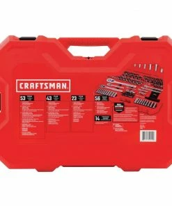 CRAFTSMAN Mechanics Tool Sets 189-Piece Standard (SAE) and Metric Combination Polished Chrome Mechanics Tool Set (1/4-in; 3/8-in) -Craftsman Store 40806215