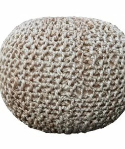 Thing Indoor Ottomans Craftsman Natural Jute Pouf Ottoman