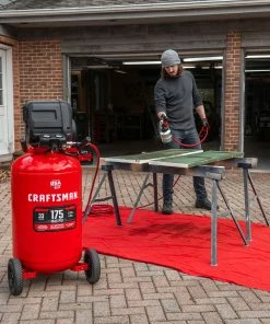 CRAFTSMAN Air Compressors 33-Gallon Single Stage Portable Corded Electric Vertical Air Compressor -Craftsman Store 40970903