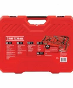 CRAFTSMAN Mechanics Tool Sets 150-Piece Standard (SAE) and Metric Combination Gunmetal Chrome Mechanics Tool Set (1/4-in; 3/8-in) -Craftsman Store 40988331