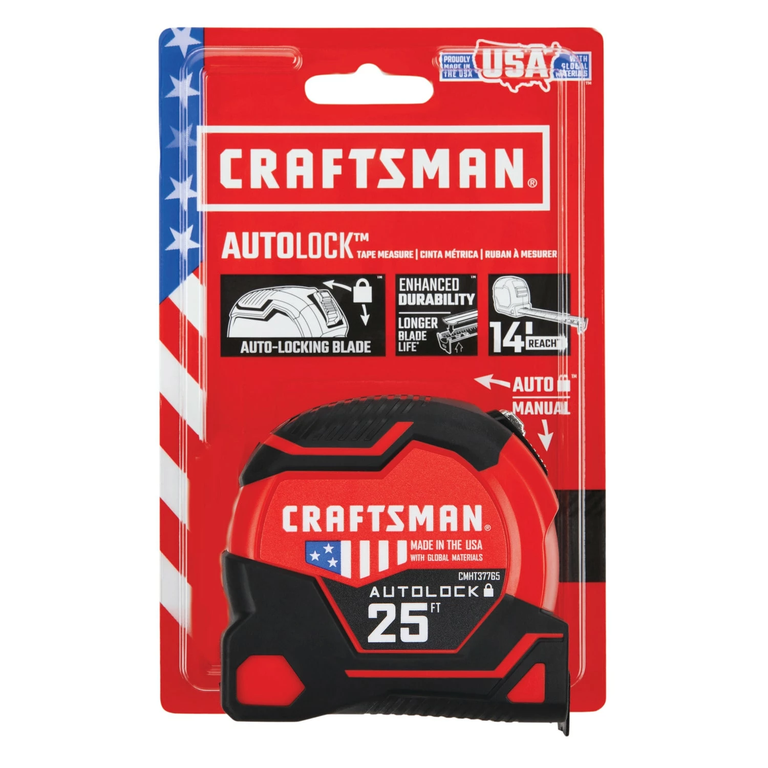CRAFTSMAN Tape Measures AUTOLOCK 25-ft Tape Measure 8 CRAFTSMAN Tape Measures AUTOLOCK 25-ft Tape Measure - Image 8