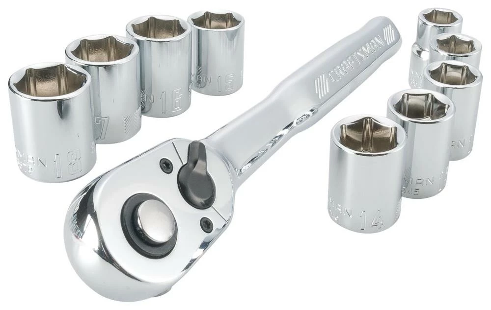 CRAFTSMAN Mechanics Tool Sets 10-Piece Metric Polished Chrome Mechanics Tool Set (3/8-in) 2 CRAFTSMAN Mechanics Tool Sets 10-Piece Metric Polished Chrome Mechanics Tool Set (3/8-in) - Image 2