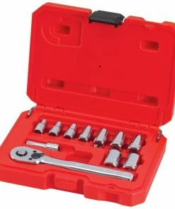 CRAFTSMAN Mechanics Tool Sets 11-Piece Metric Polished Chrome Mechanics Tool Set (1/4-in)
