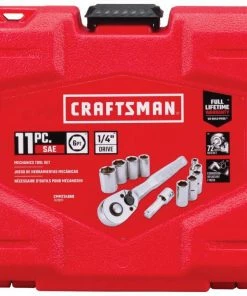 CRAFTSMAN Mechanics Tool Sets 11-Piece Standard (SAE) Polished Chrome Mechanics Tool Set (1/4-in) -Craftsman Store 42311335