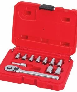 CRAFTSMAN Mechanics Tool Sets 11-Piece Standard (SAE) Polished Chrome Mechanics Tool Set (1/4-in)