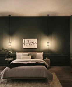 Kichler Pendant Lighting Loman Matte Black and Brushed Nickel Craftsman Clear Glass Cylinder Mini Pendant Light 28 Kichler Pendant Lighting Loman Matte Black and Brushed Nickel Craftsman Clear Glass Cylinder Mini Pendant Light -Craftsman Store 42365772