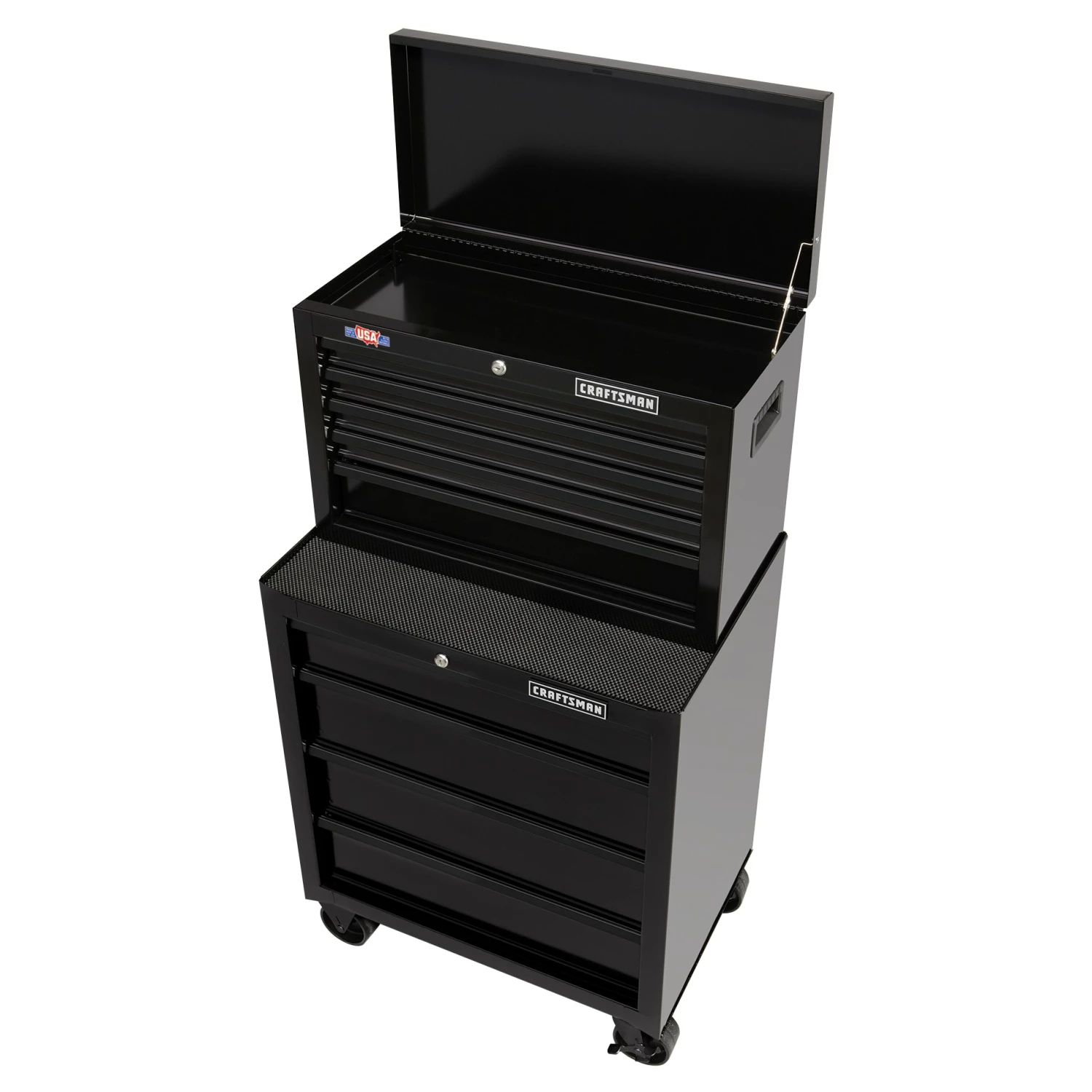 CRAFTSMAN Bottom Tool Cabinets 1000 Series 26.5-in W x 32.5-in H 4-Drawer Steel Rolling Tool Cabinet (Black) 17 CRAFTSMAN Bottom Tool Cabinets 1000 Series 26.5-in W x 32.5-in H 4-Drawer Steel Rolling Tool Cabinet (Black) - Image 17
