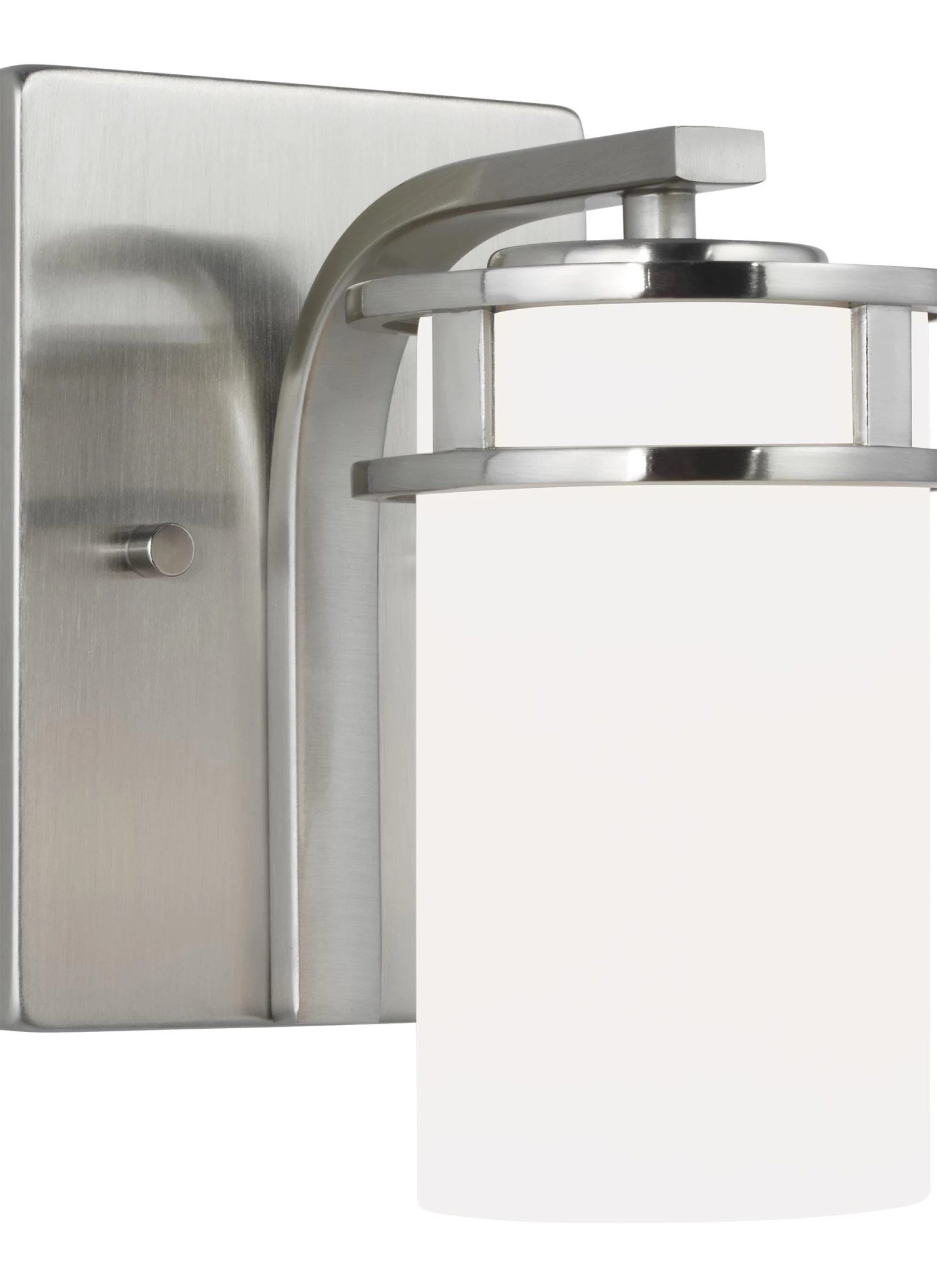 Sea Gull Lighting Wall Sconces Robie 5-in W 1-Light Brushed Nickel Craftsman Wall Sconce 2 Sea Gull Lighting Wall Sconces Robie 5-in W 1-Light Brushed Nickel Craftsman Wall Sconce - Image 2