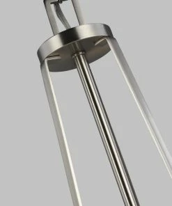 Sea Gull Lighting Chandeliers Robie 3-Light Brushed Nickel Craftsman Chandelier -Craftsman Store 42628890