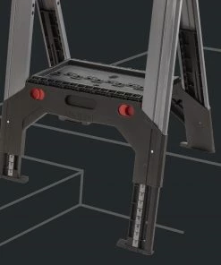 CRAFTSMAN Saw Horses 26.91-in W x 32.41-in H Adjustable Metal and Plastic Saw Horse (2500-lb Capacity) 7 CRAFTSMAN Saw Horses 26.91-in W x 32.41-in H Adjustable Metal and Plastic Saw Horse (2500-lb Capacity) -Craftsman Store 43111253