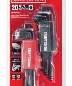 CRAFTSMAN Hex Keys & Torx Keys 20-key Standard (Sae) and Metric Combination Hex Key Set -Craftsman Store 43111500