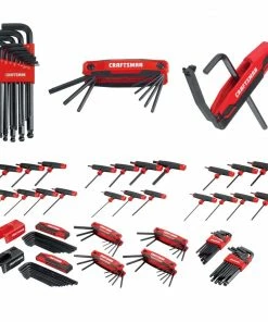 CRAFTSMAN Hex Keys & Torx Keys 100-key Standard (Sae) and Metric Combination Hex Key Set