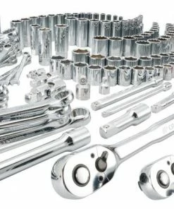 CRAFTSMAN Mechanics Tool Sets 308-Piece Standard (SAE) and Metric Combination Polished Chrome Mechanics Tool Set (1/4-in; 3/8-in)