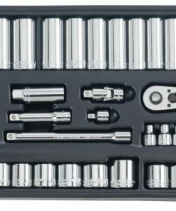 CRAFTSMAN Mechanics Tool Sets 308-Piece Standard (SAE) and Metric Combination Polished Chrome Mechanics Tool Set (1/4-in; 3/8-in) -Craftsman Store 43236105