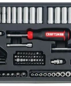 CRAFTSMAN Mechanics Tool Sets 308-Piece Standard (SAE) and Metric Combination Polished Chrome Mechanics Tool Set (1/4-in; 3/8-in) -Craftsman Store 43236107