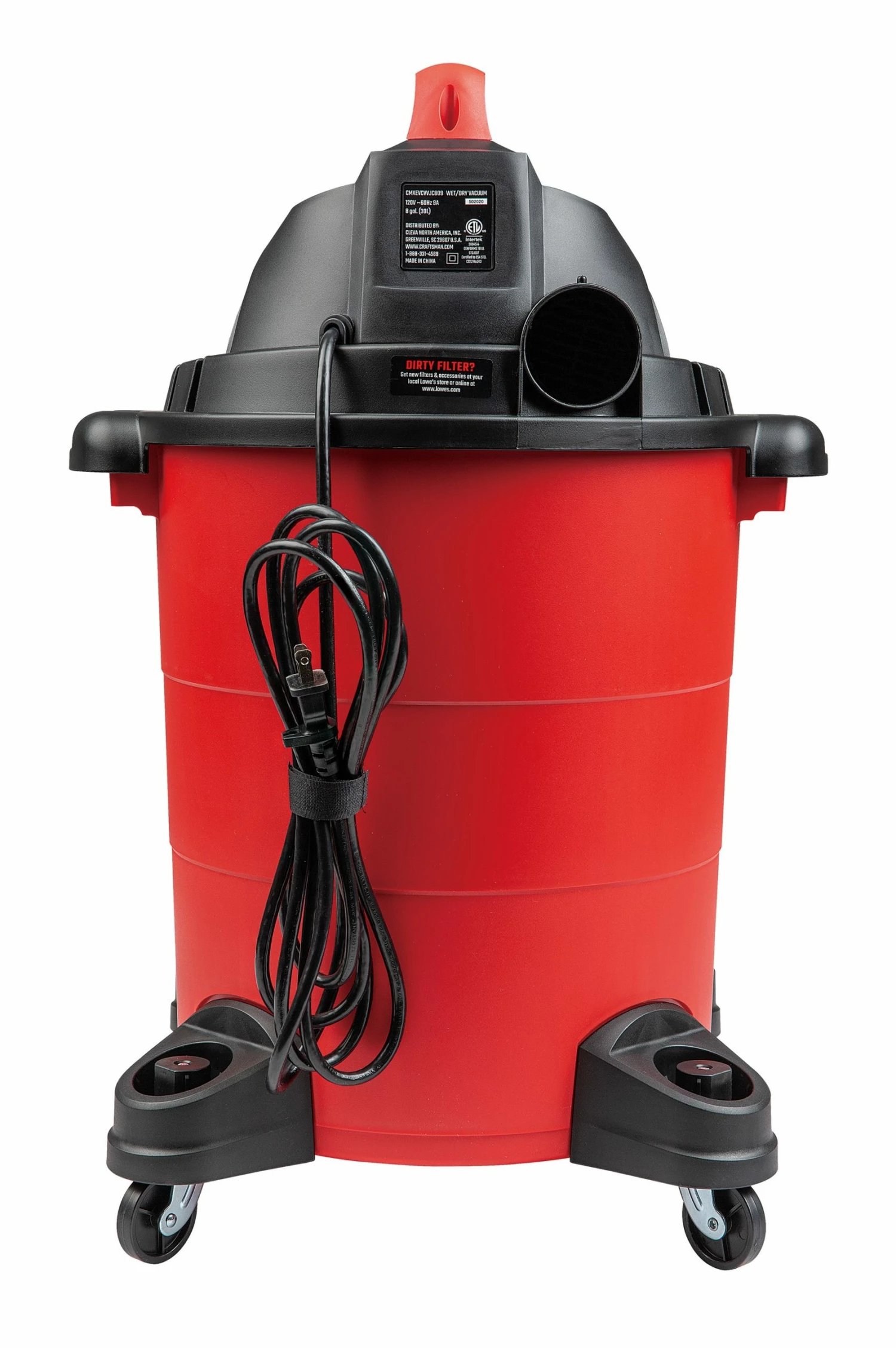 CRAFTSMAN Shop Vacuums 8-Gallon Corded Portable Wet/Dry Shop Vacuum 6 CRAFTSMAN Shop Vacuums 8-Gallon Corded Portable Wet/Dry Shop Vacuum - Image 6