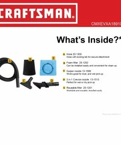 CRAFTSMAN Shop Vacuums 3-Gallon Corded Portable Wet/Dry Shop Vacuum (Corded) 15 CRAFTSMAN Shop Vacuums 3-Gallon Corded Portable Wet/Dry Shop Vacuum (Corded) -Craftsman Store 43456603 scaled