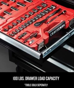 CRAFTSMAN Bottom Tool Cabinets 2000 Series 41-in W x 35-in H 7-Drawer Steel Rolling Tool Cabinet (Black) -Craftsman Store 43500123