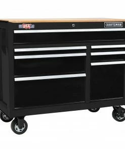 CRAFTSMAN Bottom Tool Cabinets 2000 Series 41-in W x 35-in H 7-Drawer Steel Rolling Tool Cabinet (Black) -Craftsman Store 43500125