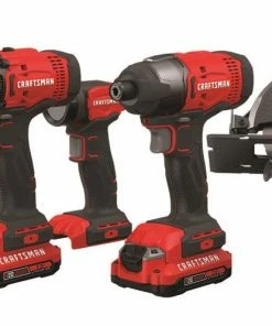 CRAFTSMAN Power Tool Combo Kits V20 5-Tool 20-Volt Max Power Tool Combo Kit with Soft Case (2-Batteries Included and Charger Included)