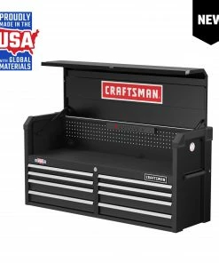 CRAFTSMAN Top Tool Chests 2000 Series 51.5-in W x 24.7-in H 8-Drawer Steel Tool Chest (Black)