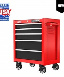CRAFTSMAN Bottom Tool Cabinets 2000 Series 26.5-in W x 34-in H 5-Drawer Steel Rolling Tool Cabinet (Red)