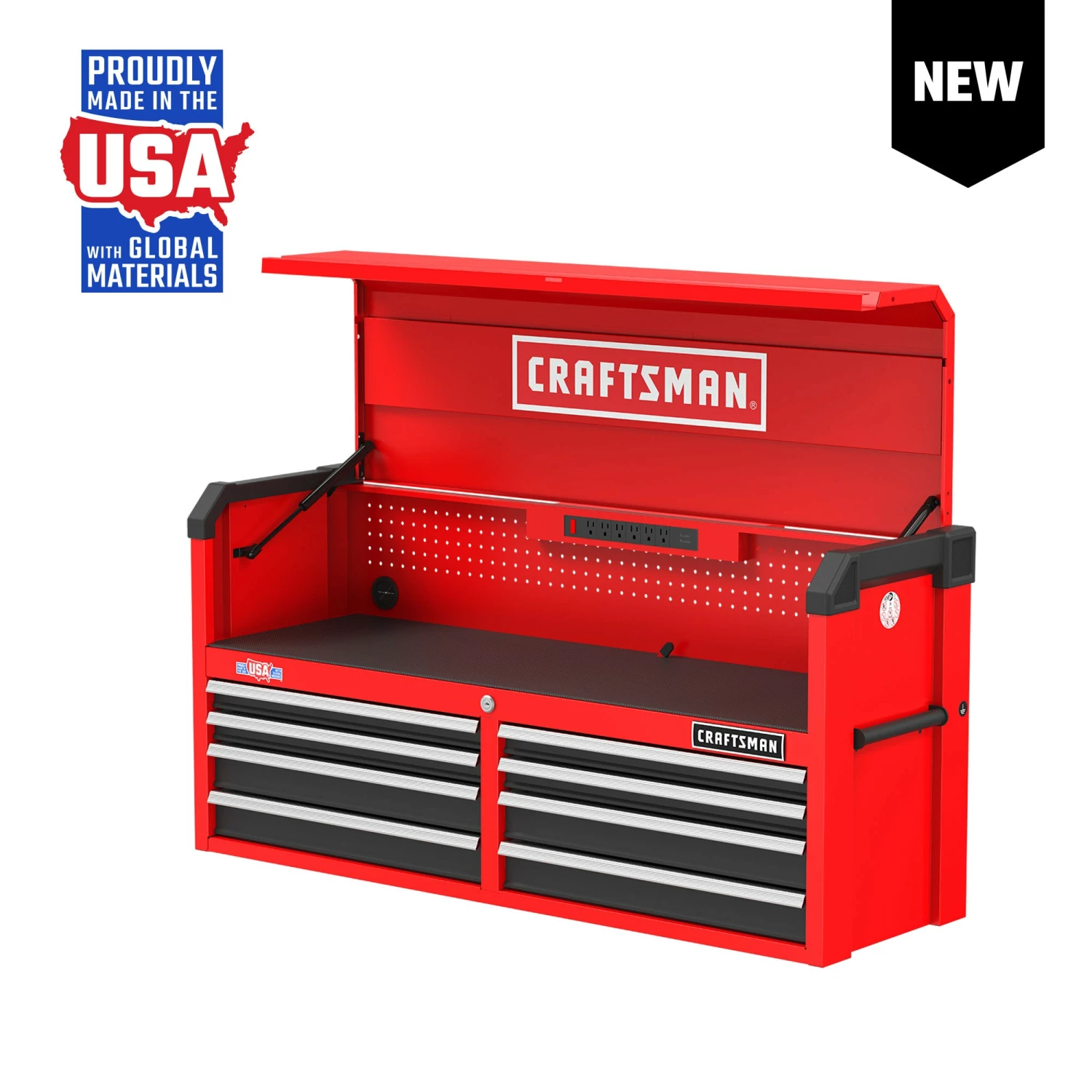 CRAFTSMAN Top Tool Chests 2000 Series 52-In 8-Drawer Chest - Red 1 CRAFTSMAN Top Tool Chests 2000 Series 52-In 8-Drawer Chest - Red