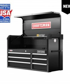 CRAFTSMAN Top Tool Chests 2000 Series 40.5-in W x 24.7-in H 6-Drawer Steel Tool Chest (Black)