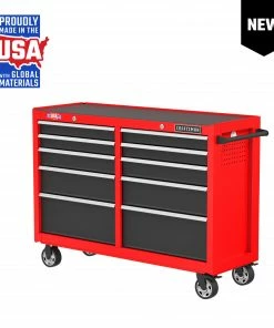 CRAFTSMAN Bottom Tool Cabinets 2000 52-In 10-Drawer Cabinet - Red