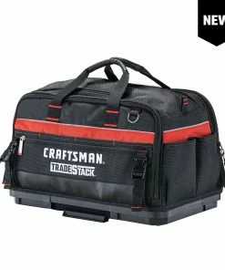 CRAFTSMAN Tool Bags TRADESTACK System Black/Red Polyester 22.5-in Tool Bag