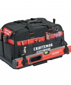 CRAFTSMAN Tool Bags TRADESTACK System Black/Red Polyester 22.5-in Tool Bag -Craftsman Store 44392084