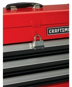 CRAFTSMAN Portable Tool Boxes Portable 20.5-in Ball-bearing 3-Drawer Red Steel Lockable Tool Box -Craftsman Store 44397001