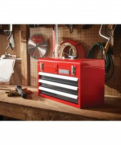 CRAFTSMAN Portable Tool Boxes Portable 20.5-in Ball-bearing 3-Drawer Red Steel Lockable Tool Box -Craftsman Store 44397007