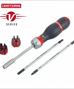 CRAFTSMAN Screwdrivers V-series 18-Piece Bi-material Handle Ratcheting Set Multi-bit Screwdriver Set