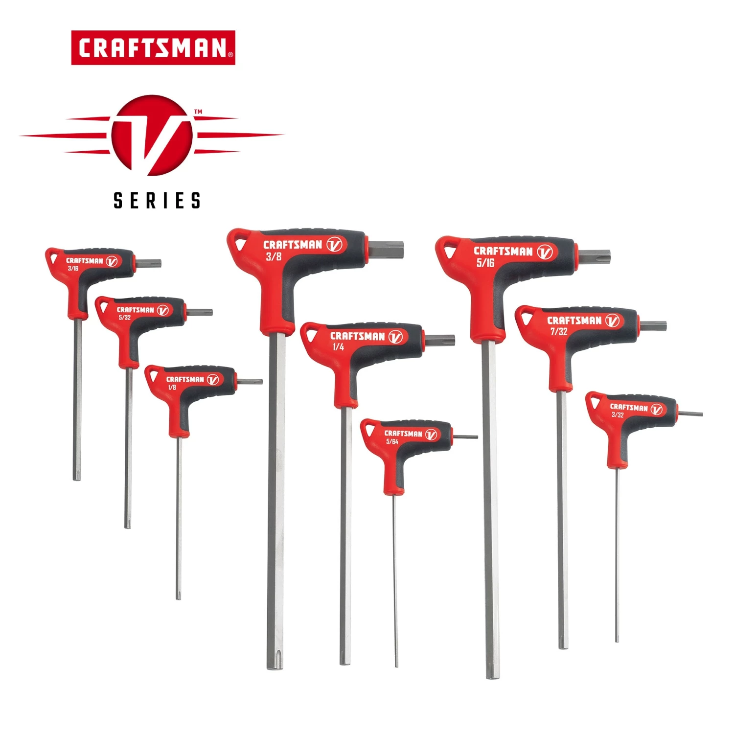 CRAFTSMAN Hex Keys & Torx Keys V-series 9-key Standard (Sae) Hex Key Set 1 CRAFTSMAN Hex Keys & Torx Keys V-series 9-key Standard (Sae) Hex Key Set