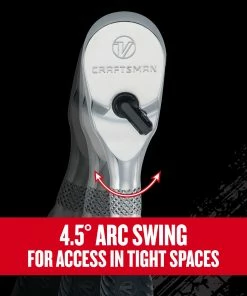 CRAFTSMAN Ratchets & Ratchet Sets V-series 80-Tooth 1/4-in Drive Standard Ratchet -Craftsman Store 44480269